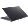 Na zdjęciu widoczny jest laptop z otwartą pokrywą, na której znajduje się logo "acer". Laptop ma ciemną obudowę i widoczne są porty oraz klawiatura.
