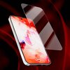 Na zdjęciu widoczne jest szkło hybrydowe 3MK FlexibleGlass unoszące się nad ekranem telefonu, na którym widnieje napis "Google Pixel 10/10 Pro". Tło jest w odcieniach czerwieni, a na ekranie telefonu znajduje się logo 3MK.