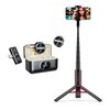 Mikrofon HAWK HW-MIC201 + Uchwyt selfie XLINE Premium BSF801 Bluetooth Czarno-czerwony