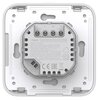Kwadratowy termostat do ogrzewania podłogowego z widocznymi oznaczeniami elektrycznymi i informacjami producenta, w tym "Aqara Floor Heating Thermostat W500" oraz "Model: UT-A01E". Na urządzeniu znajdują się symbole certyfikacji CE i EAC oraz napis "Made 