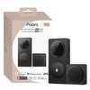 Pudełko i urządzenie "Aqara Doorbell Camera Hub G410 Select" w kolorze czarnym, z widocznymi ikonami kompatybilności z Apple Home, Samsung SmartThings, Alexa, Google Home i IFTTT. Na opakowaniu znajduje się napis "90 Days of Free Cloud Storage".