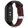 Pasek TECH-PROTECT IconBand Air do Xiaomi Smart Band 8/9/10/NFC Czarno-czerwony Materiał Silikon