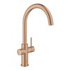 Bateria GROHE Blue Home 31455DL1 z filtrem Miedziane złoto Wyciągana wylewka Nie
