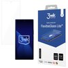 Opakowanie produktu "3mk Protection FlexibleGlass Lite" z grafiką przedstawiającą szkło ochronne na telefon oraz logo 3mk. Na opakowaniu widnieją napisy: "basic protection", "FlexibleGlass Lite™", "Your screen 200% stronger", "FIT-IN™ technology", a także