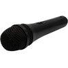 Czarny mikrofon z siatkową główką i wbudowanym przyciskiem na obudowie. Produkt to "Mikrofon MUSICMATE MM-50 SimplyVoice".