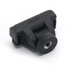 Czarny adapter z szybkim odłączaniem do Osmo 360, z widocznym napisem "OSMO" na górnej części. Adapter ma okrągłe złącze na dole i prostokątne elementy po bokach.