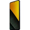 Na zdjęciu widoczny jest smartfon z dużym ekranem, na którym wyświetlany jest gradientowy wzór w kolorach żółtym i czarnym. Obudowa urządzenia jest czarna, a na boku znajdują się przyciski.