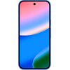 Na zdjęciu widoczny jest smartfon z wyświetlaczem wypełnionym gradientem kolorów od różowego przez niebieski do zielonego. Urządzenie ma cienkie ramki i centralnie umieszczoną kamerę przednią w górnej części ekranu.