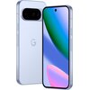 Jasnoliliowy smartfon z dużym ekranem, na którym widoczny jest kolorowy gradient. Na tylnej obudowie znajduje się logo "G" oraz prostokątny moduł z aparatami.