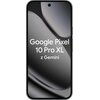 Smartfon z wyświetlaczem w kolorze obsydianowym, na którym widnieje tekst: "Google Pixel 10 Pro XL z Gemini".