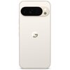 Porcelanowy smartfon z widocznym logo "G" na środku tylnej obudowy, posiadający prostokątny moduł aparatu z trzema obiektywami i dwoma czujnikami. Krawędzie urządzenia są zaokrąglone, a przyciski znajdują się na bocznej krawędzi.