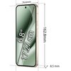 Na zdjęciu widoczny jest smartfon z ekranem o przekątnej 6.8 cala (17.27 cm), z wymiarami 76.6 mm szerokości, 162.8 mm wysokości i 8.5 mm grubości. Ekran ma zielonkawy odcień, a na jego powierzchni znajduje się otwór na kamerę.