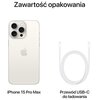 Smartfon APPLE iPhone 15 Pro Max 5G 512GB 6.7" 120Hz Tytan Biały (CPO) Wyświetlacz 6.7", 2796 x 1290px, Super Retina XDR