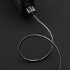 Na zdjęciu widoczny jest srebrny kabel USB z czterema złączami, które są połączone z metalowym adapterem. Na adapterze znajduje się logo "FORCELL", a kable są spięte czarną opaską z napisem "FORCELL".