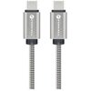 Kabel USB-C - USB-C FORCELL F-Energy C237 60W 1 m Srebrny