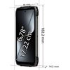 Smartfon o wymiarach 182,2 mm wysokości, 86 mm szerokości i 14,5 mm grubości, z ekranem o przekątnej 6,78 cala (17,22 cm), posiada przyciski boczne i oznaczenie "WATERPROOF".