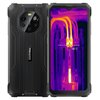 Smartfon z widocznym logo "Blackview" na tylnej obudowie oraz ekranem wyświetlającym obraz termowizyjny z temperaturą 48°C.