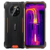 Smartfon Blackview BL8800 Pro 5G w kolorze pomarańczowym, z widocznym ekranem termowizyjnym pokazującym temperaturę 48°C oraz tylną obudową z logo Blackview.
