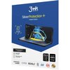 Opakowanie produktu "3mk Protection SilverProtection+ Folded Edition" przedstawia grafikę telefonu z nałożoną folią ochronną, z efektem wizualnym niebieskich i żółtych elementów. Na opakowaniu znajdują się napisy: "Kills 99% of germs", "SilverProtection+ 