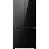 Lodówka HISENSE RQ768N4GBE MD Side by Side No Frost 190cm Czarne szkło do obudowy Szuflada próżniowa My Fresh Choice