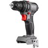 Na zdjęciu znajduje się wiertarko-wkrętarka z widocznym napisem "GRAPHITE BRUSHLESS" na obudowie. Urządzenie ma czarną i szarą kolorystykę z czerwonymi elementami, a na uchwycie widnieje napis "BRUSHLESS".