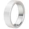 Na zdjęciu widoczny jest biały pierścień o gładkiej powierzchni, z metalicznymi elementami wewnątrz. Produkt ma prosty, nowoczesny design.
