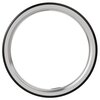 Na zdjęciu widoczny jest okrągły pierścień o metalicznym wykończeniu z czarną krawędzią. Produkt ma gładką powierzchnię i jednolitą kolorystykę.