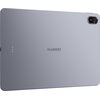 Szary tablet z widocznym logo "HUAWEI" na środku tylnej obudowy oraz aparatem w górnym rogu z napisem "11 MP CAMERA". Obok aparatu znajdują się trzy małe okrągłe elementy.