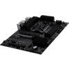 Czarna płyta główna z widocznymi złączami, radiatorami i gniazdami, na której znajduje się napis "MSI Pro B850-S WiFi 6E". Na płycie widoczne są różne komponenty elektroniczne oraz porty.