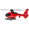Czerwony helikopter ratunkowy z czarnymi i białymi detalami, oznaczony numerem "112" oraz napisem "STRAŻ". Na ogonie widoczne są oznaczenia "SP-BXH" oraz flaga Polski.