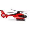 Czerwony model helikoptera ratunkowego z czarnymi i białymi detalami, oznaczony numerem "112" oraz napisem "STRAŻ". Na ogonie widoczne są oznaczenia "SP-BXH" oraz mała flaga Polski.