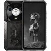 Smartfon ULEFONE Armor 28 Pro 5G 16/512GB 6.67" 120Hz Czarny UF-A28P jest widoczny z przodu i z tyłu; na ekranie wyświetla się czarno-białe zdjęcie koziorożca stojącego na skale, a na tylnej obudowie znajduje się logo "ulefone" oraz okrągły moduł z aparat