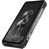 Smartfon ULEFONE Armor 28 Pro 5G 16/512GB 6.67" 120Hz Czarny UF-A28P z widocznym na ekranie czarno-białym zdjęciem koziorożca stojącego na skale. Na bocznej krawędzi urządzenia znajdują się przyciski i elementy konstrukcyjne.