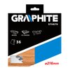 Tarcza do cięcia GRAPHITE 57H679 216 mm Grubość tarczy [mm] 2.2