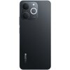Smartfon z dużym wyświetlaczem, na którym widoczna jest grafika przedstawiająca abstrakcyjny, niebiesko-biały kształt. Na ekranie znajduje się tekst: "realme Note 70T".