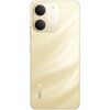 Złoty smartfon z dużym wyświetlaczem, na którym widoczna jest grafika z abstrakcyjnym motywem w odcieniach złota i bieli. Na ekranie znajduje się tekst: "realme Note 70T".