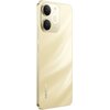 Złoty smartfon z dwoma dużymi obiektywami aparatu umieszczonymi w prostokątnej wyspie w górnej części tylnej obudowy. Na dole obudowy widoczne jest logo "realme".