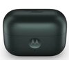 Ciemnozielone etui na słuchawki z widocznym logo Motorola na przedniej stronie oraz napisem "SOUND BY BOSE" na górze. Etui ma zaokrąglone krawędzie i matowe wykończenie.