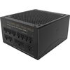 Czarny zasilacz komputerowy z widocznymi złączami i napisami na przednim panelu. Tekst na panelu: "VOLCANO HEX 750W GOLD ATX 3.1 ACTIVE PFC POWER SUPPLY", "PCI-E/CPU", "SATA/MOLEX", "DO NOT USE MODULAR CABLES FROM OTHER SUPPLIES".