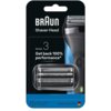 Opakowanie produktu zawiera folię i blok ostrzy do golarki, z widocznym napisem "BRAUN Shaver Head Series 3 Get back 100% performance*". Na dole opakowania znajduje się informacja "Replace every 18 months" oraz "Made in Germany" z flagą Niemiec.