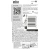 Na zdjęciu znajduje się opakowanie produktu "Folia i blok ostrzy do golarek BRAUN Series 7 74S". Widoczne są informacje takie jak kod QR, instrukcje dotyczące kompatybilności, dane producenta oraz oznaczenia dotyczące recyklingu.
