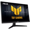 Monitor ASUS z serii TUF Gaming, model VG249QE5A, o przekątnej 23,8 cala, wyświetla grafikę z dużym żółtym logo i napisami "SERIES FIVE" oraz "TUF GAMING". Na obudowie widoczne jest logo ASUS.