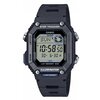 Czarny zegarek sportowy z wyświetlaczem cyfrowym, na którym widoczne są napisy: "CASIO", "STEP TRACKER", "ILLUMINATOR", "Bluetooth", "WR", "LAP MEMORY 200", oraz aktualny czas "10:58:50" i data "SUN 6-30". Na obudowie znajdują się przyciski z oznaczeniami