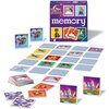 Pudełko gry logicznej "RAVENSBURGER Memory Unicorn Academy 24778" z kolorowymi kartami rozłożonymi na powierzchni, przedstawiającymi różne postacie i jednorożce. Na pudełku widnieje napis "Unicorn Academy memory" oraz logo "Ravensburger".