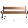 Ławka ogrodowa BASTER Wiedeńska palisander 0109 Rodzaj Ławka