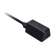 Czarny adapter z plecionym kablem, na którym widoczne jest logo producenta oraz zielona dioda. Na adapterze znajduje się napis: "HYPERSPEED WIRELESS GEN 2".