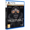 Okładka gry "Frostpunk 2 - Icebreaker Edition" na PS5 przedstawia postać w goglach i futrzanym kapturze na ciemnym tle. Na górze widnieje napis "ICEBREAKER EDITION", a poniżej "FROSTPUNK 2"; dodatkowo widoczne są informacje o zawartości edycji oraz oznacz