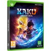 Okładka gry "Kaku: Ancient Seal" na konsolę Xbox Series X przedstawia postać w dynamicznej pozie, otoczoną kolorowymi efektami świetlnymi. Na okładce widnieje tekst: "KAKU ANCIENT SEAL", oznaczenie wiekowe "12" oraz logo "MICROIDS".