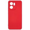 Czerwone etui silikonowe z wycięciami na aparat i przyciski, przeznaczone do telefonu Oppo Reno 13 FS. Produkt ma gładką powierzchnię i zaokrąglone krawędzie.