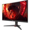 Monitor marki Acer z wyświetlaczem przedstawiającym scenę z gry, na której widoczny jest duży, czerwony smok i postać stojąca przed nim. Na dolnej ramce monitora znajduje się logo "acer".